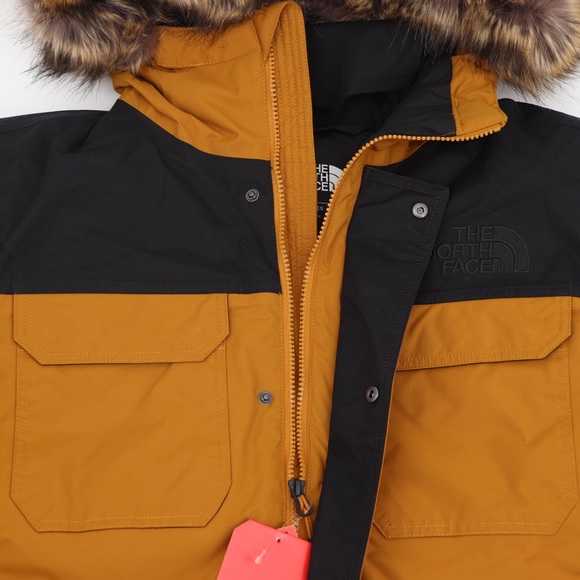 The North Face Men’s Gotham XL Hooded Down Jacket Timber Tan Black - Picture 5 of 13